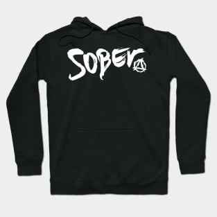 Sober with AA logo Hoodie